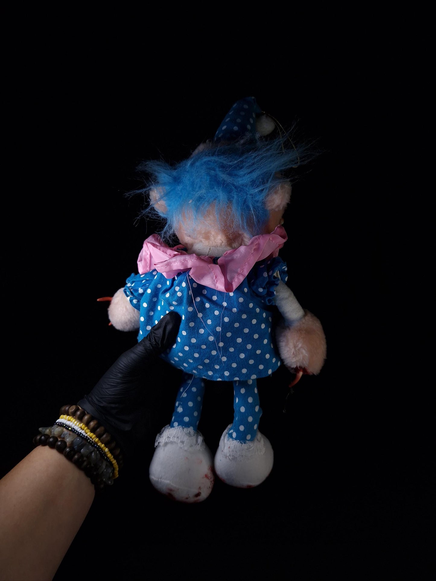 Clown plushie with blue hat