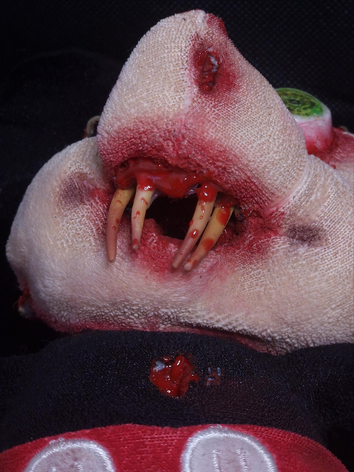 Horror scary mickey mouse Disney plushie disturbing spooky haunted stuffed animal shocking frightening terrifying monster blood teeth