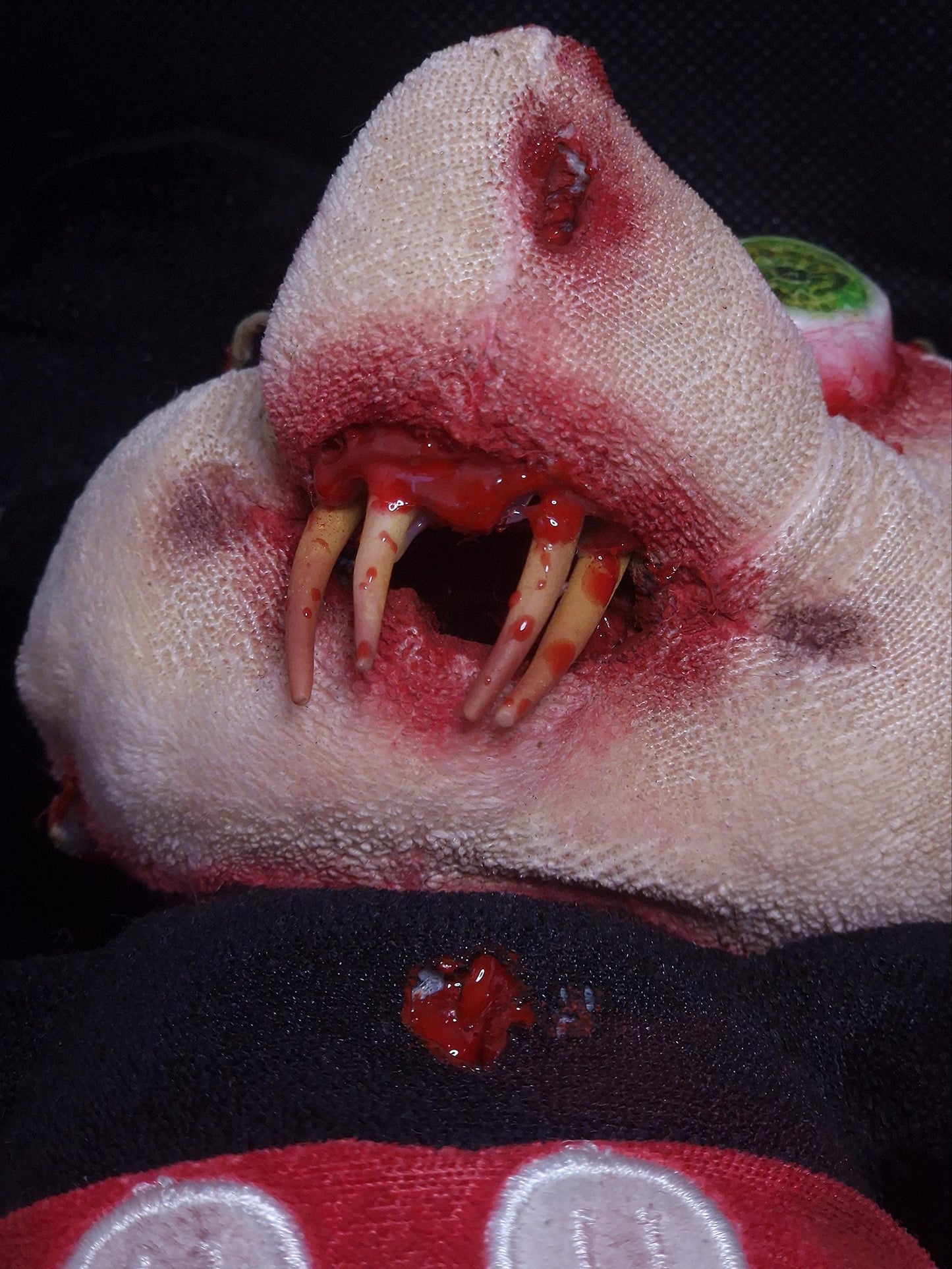 Horror scary mickey mouse Disney plushie disturbing spooky haunted stuffed animal shocking frightening terrifying monster blood teeth