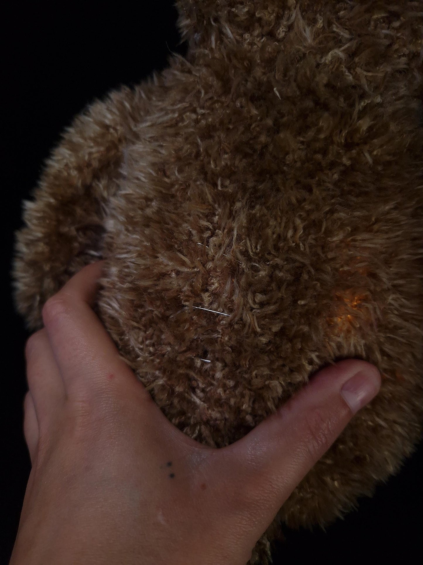 Alien teddy bear with lights