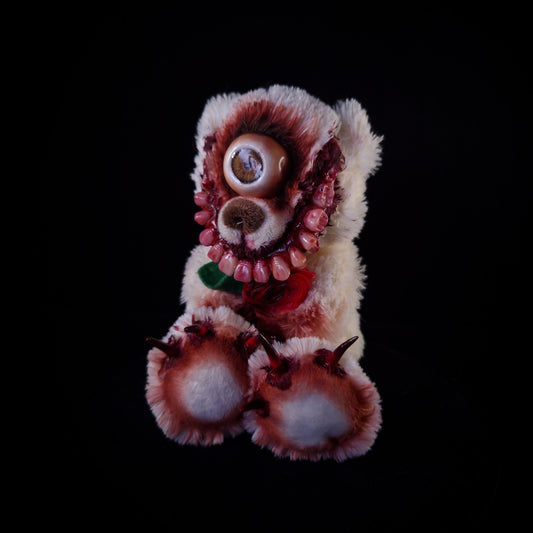 Creepy Bear with rose